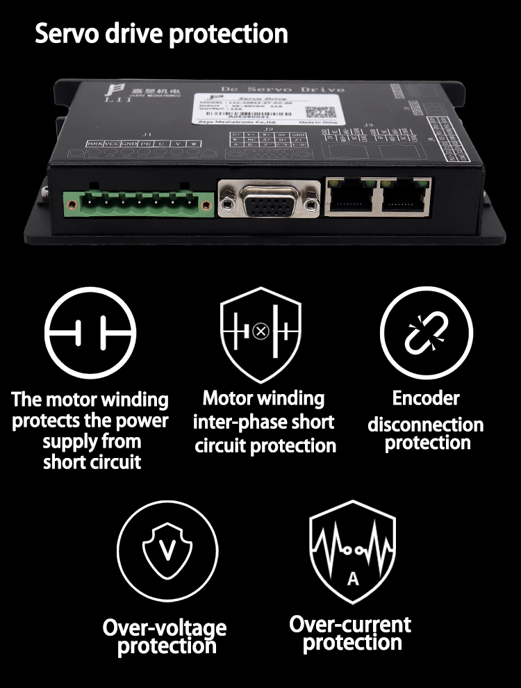 Low Voltage Medical 12A 24V Servo Drive Incremental Encoder For Feedback