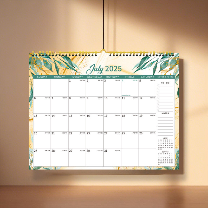 12 X 12 Inches Custom Wall Calendar December End Month Customizable