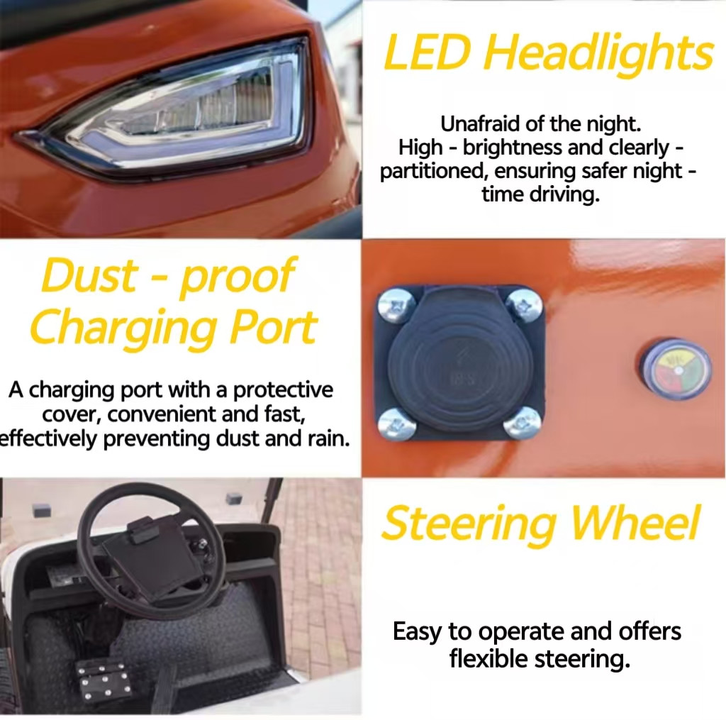 Hot Sale 6 Seats Electric Lifted Golf Cart with Lead-acid Battery