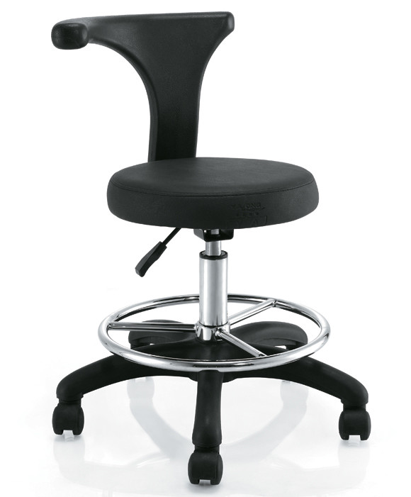 Morden Hair Styling Salon Rolling Chair For Cutting Hair , Chrome Foot