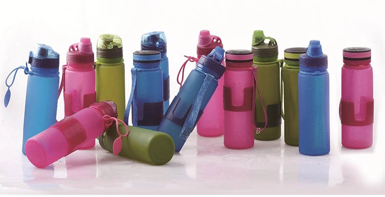 Private Label 500ML Collapsible Silicone Water Bottle