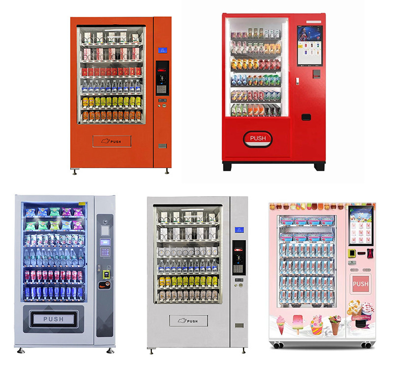 Snacks Vending Machine With Touch Screen And Product Selection 220V 50HZ