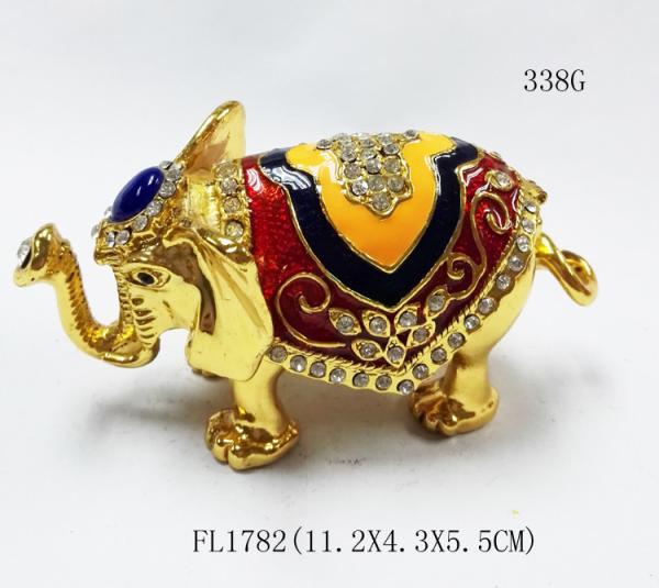 Thailand Gifts Trinket Box Elephant Shape Jewelry Boxes for gift fashion