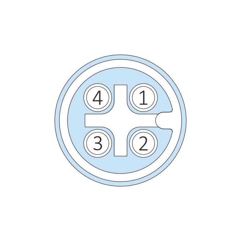 Screw Termination M12 Circular Connector 5 Pin A Code Female 90 Degree Field Wireable Pg7