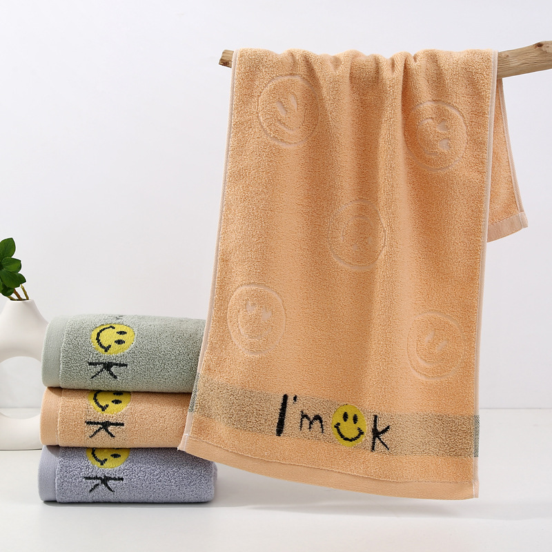 Thick and Soft Cotton Cartoon Patterned Face Towel Perfect for Cross-Border Household