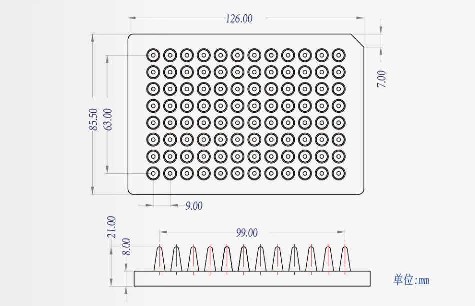 PCR plate semi-skirted, PCR plate manufacturer, Lingyao OEM manufacturer, medical injection products