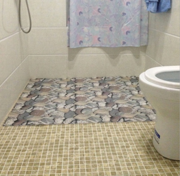 3' X 5' PVC Non Slip Mat Bathroom , Eco Friendly Plastic Mats With Pattern Printing