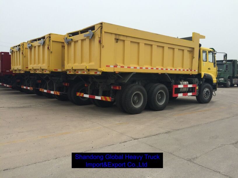 Heavy Duty 6x4 Diesel Cargo Truck 40T Load Capacity ABS Brake System