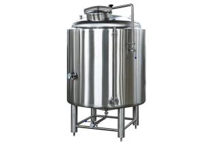 China 1000 Liter Cold Liquor Tank Fabrication SS304 With 2MM Thickness Dimple Plate Jacket on sale