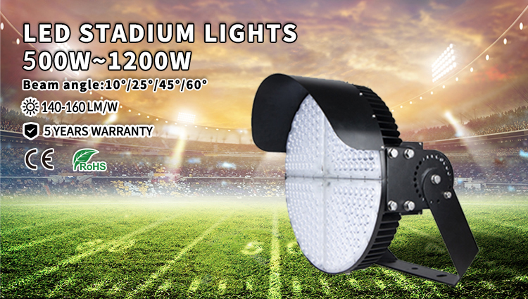 Outdoor IP66 Cricket Flood Light 1200Watt Stadium Light For Hockey Rink