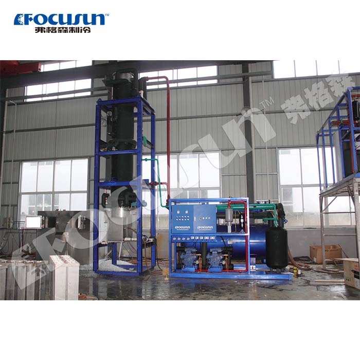 20 Tons Tube Ice Making Machine with Video Outgoing-Inspection and PLC Core Components