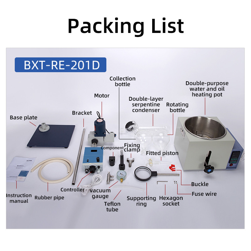 Turnkey Type Rotary Evaporators With Capacities Of 1 Liter 3 Liters 5 Liters And 5 Liters