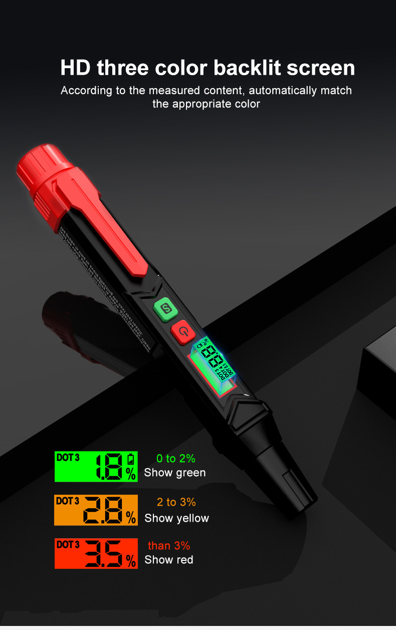 Oil Check Pen Brake Fluid Tester for Car Liquid Analyzer Meter DOT3/DOT4/DOT5.1