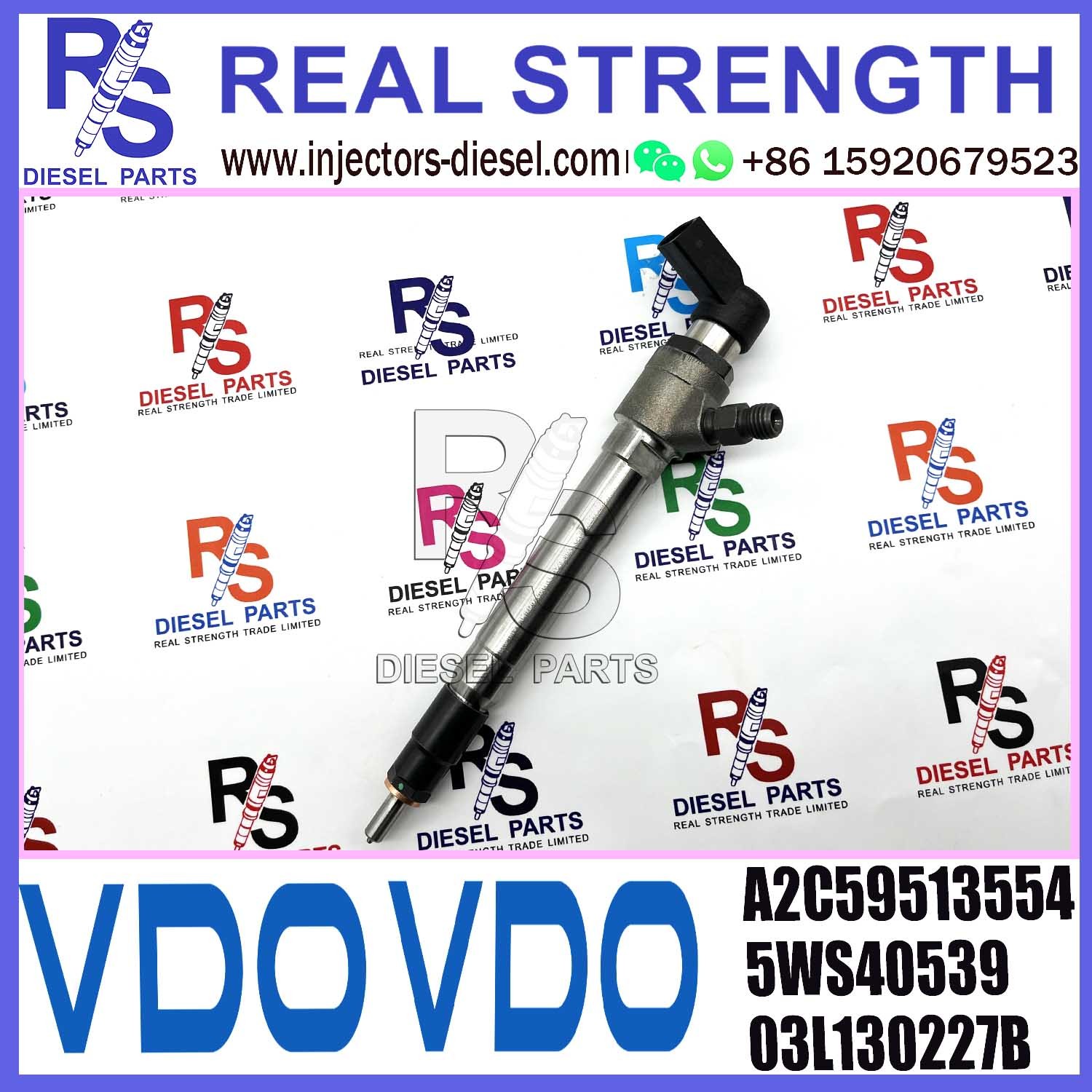 A2C5951355 Diesel Fuel Injector 5WS40539 03L130277B 1.6HDi For SERT SKOOA Audi