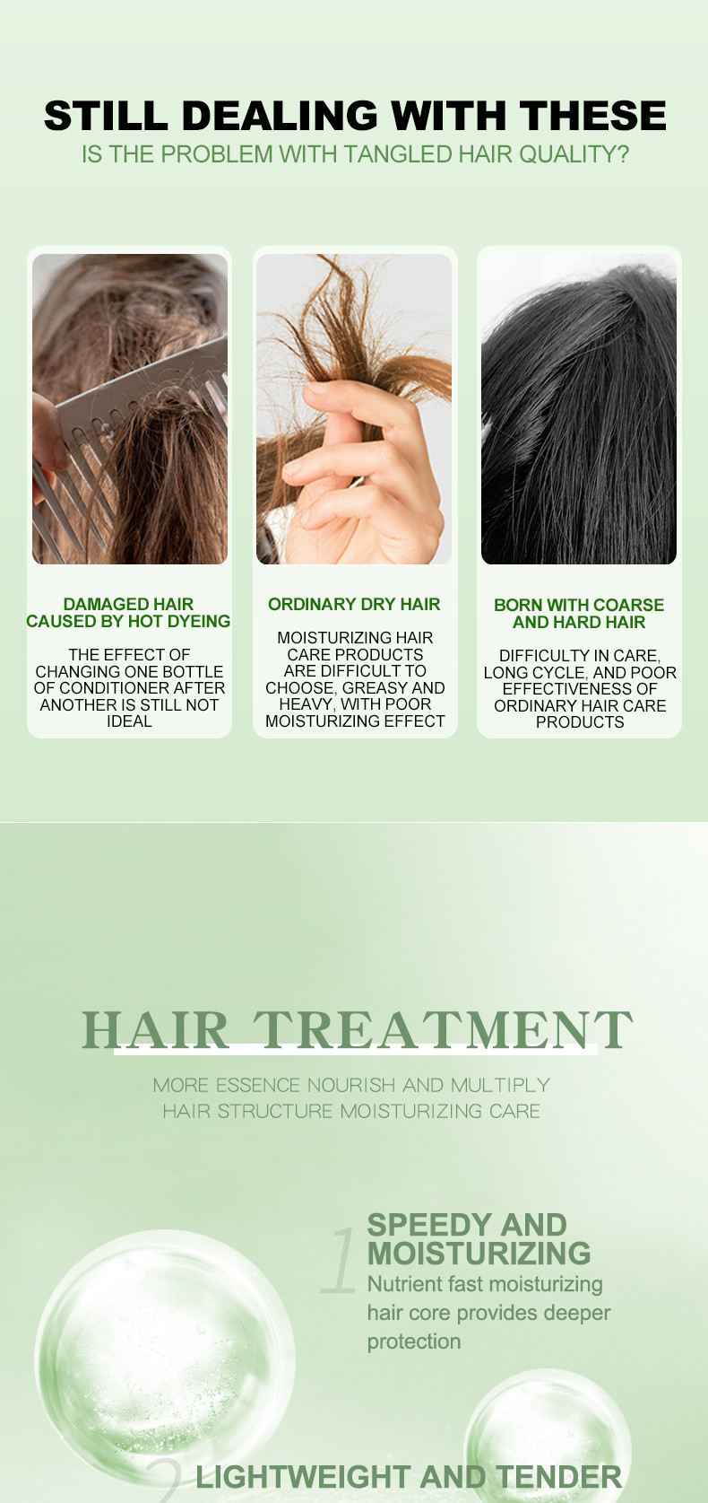 OEM Intense Hydration Repair Hair Cream Leave In Conditioning Repair Cream