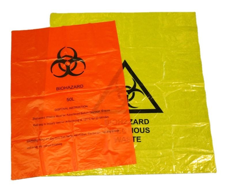 Biodegradable Plastic Hospital Biohazard Waste Bags Biohazard Bags Price Autoclavable Temperature Indicator Patch