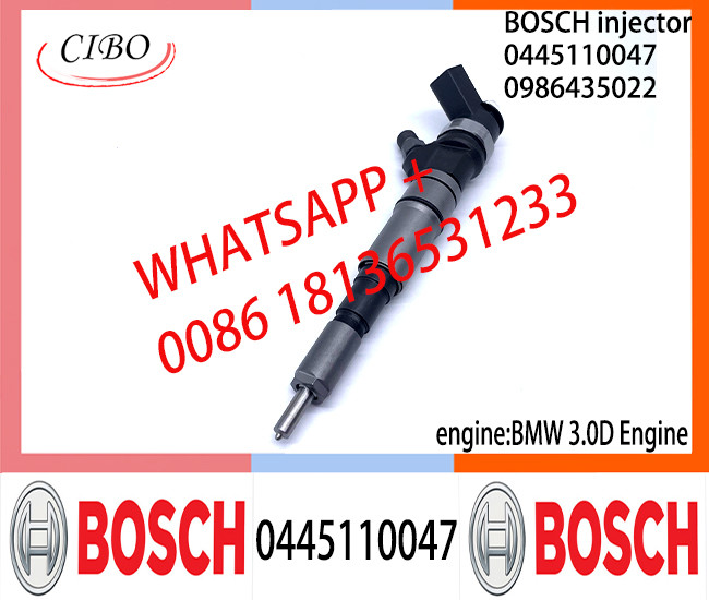 Diesel Common Rail Injector 0445110047 0986435022 13534701464 0445110039 0986435018 for BMW/LAND ROVER 3.0D