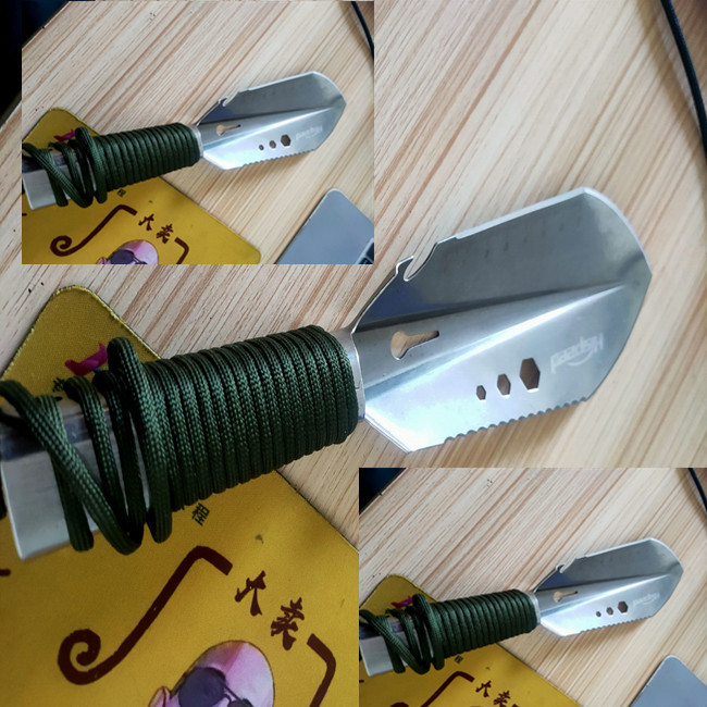 Folding Stainless Hunting Knife Shovel Set Tool OEM