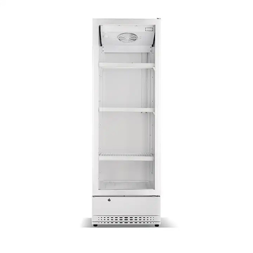 Commercial Fan Cooling Glass Door Beverage Display Upright Cooler Drinks Fridge