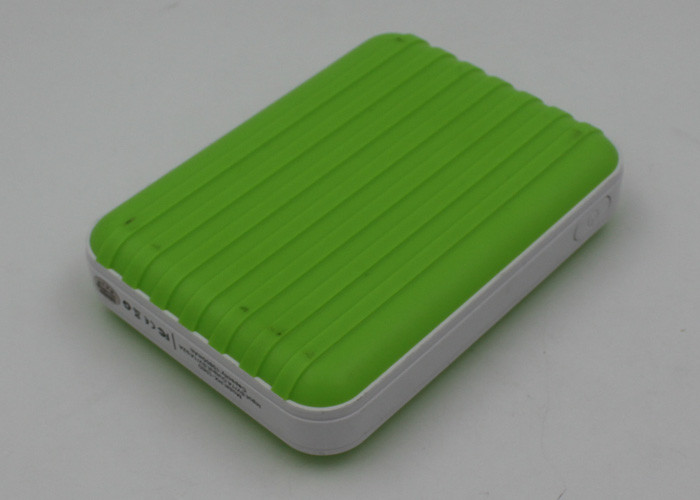 High Capacity Dual USB Power Bank 10800 mAh With LED Light Luggage Shaped