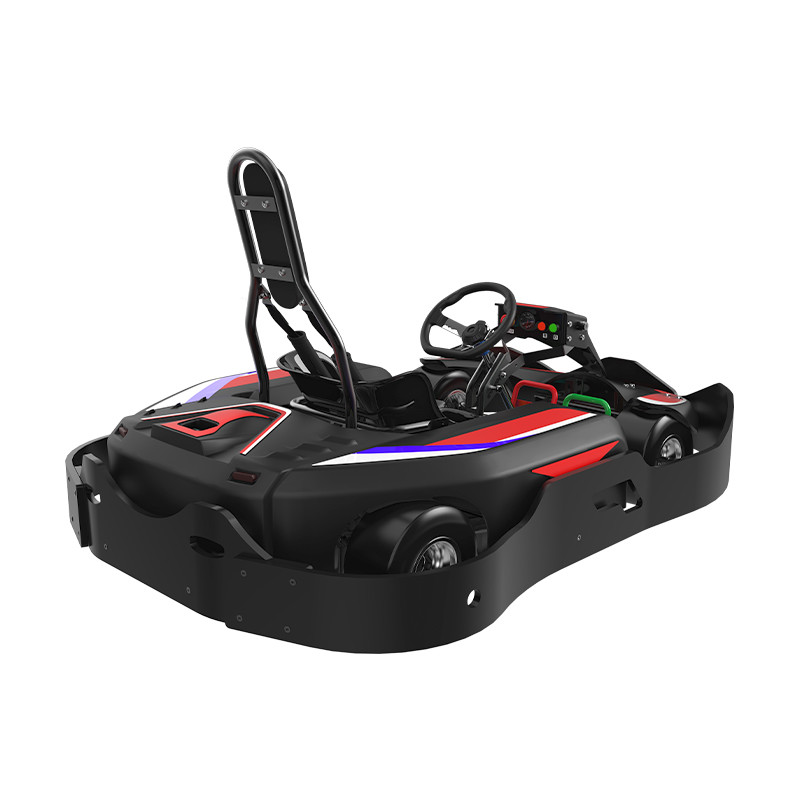 Black Red 48V Volt Junior Racing Go Kart 135Kg Fast Track Karting