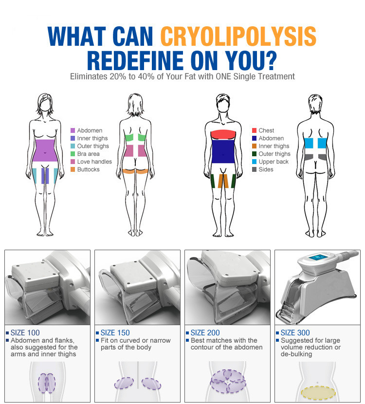 Cryolipolysis slimming equipment Fat suction cryotherapy cryolipolysis body slimming machine
