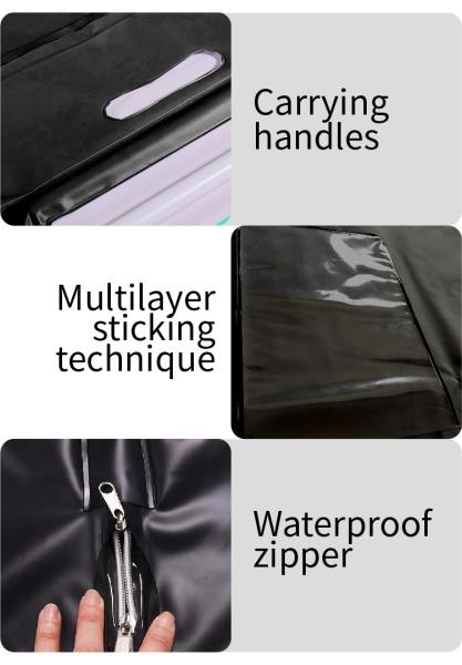 CE Black 6 Handles Disposable Mortuary Dead Body Bags