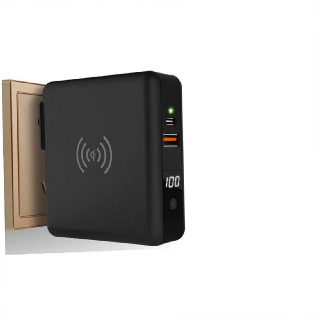 Wireless Type C USB QC 3.0 8000mAh Wall Charger Power Bank