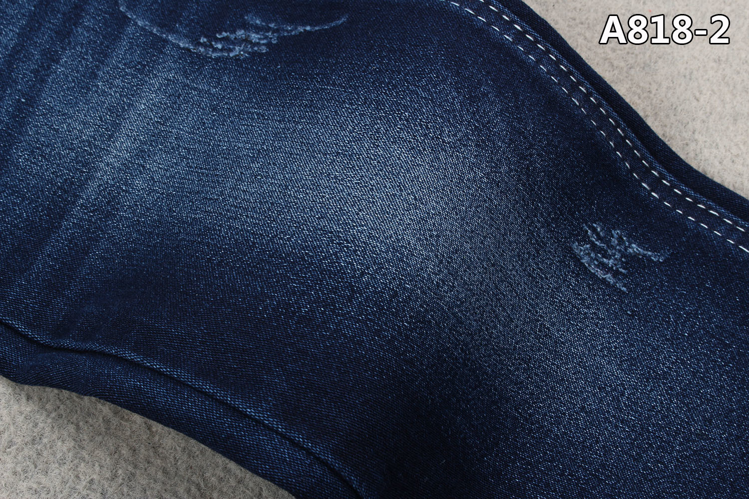 4/1 Satin Denim Fabric Soft Jogger Blue + Black Backside For Kid'S Jeans