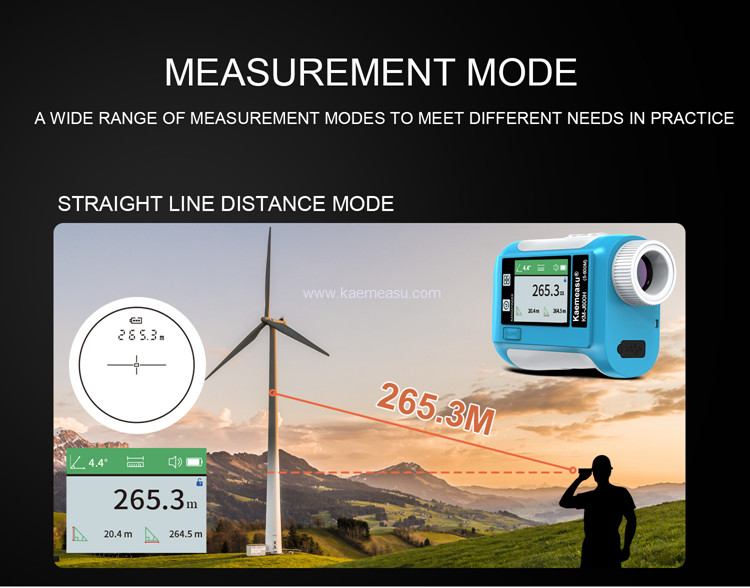 kaemeasu Multifunctional Laser Rangefinder Data Broadcast Golf Range Finder Telescope J800