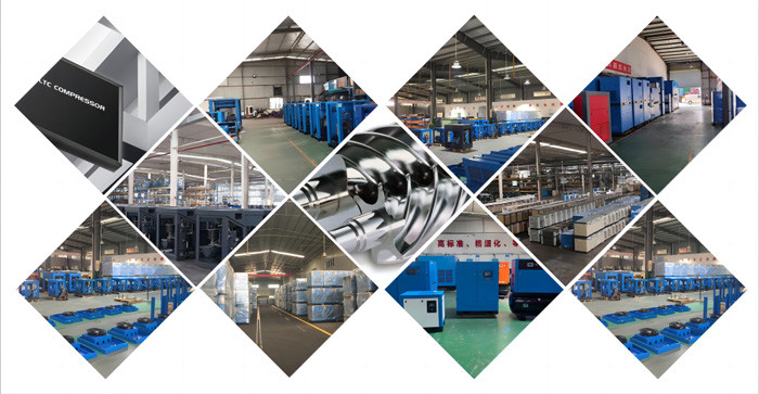 Rotary 250KW Oil Free Compressed Air Variable Frequency Variable Speed