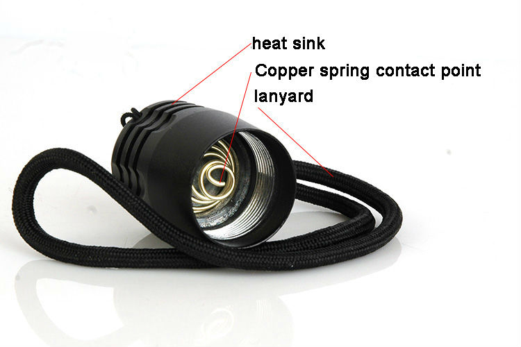 C66 High bright rechargeable Q5 LED diving flashlight