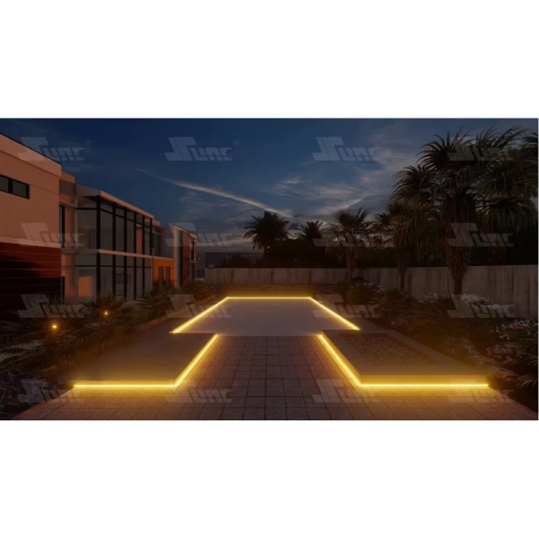 Charging efficiency solar light strip with RGB colorful light effect courtyard decoration light string