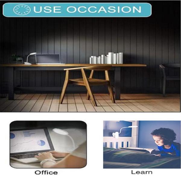 1W DC5V Rechargeable Study LED Desk Lamp With 3 Brightness USB
