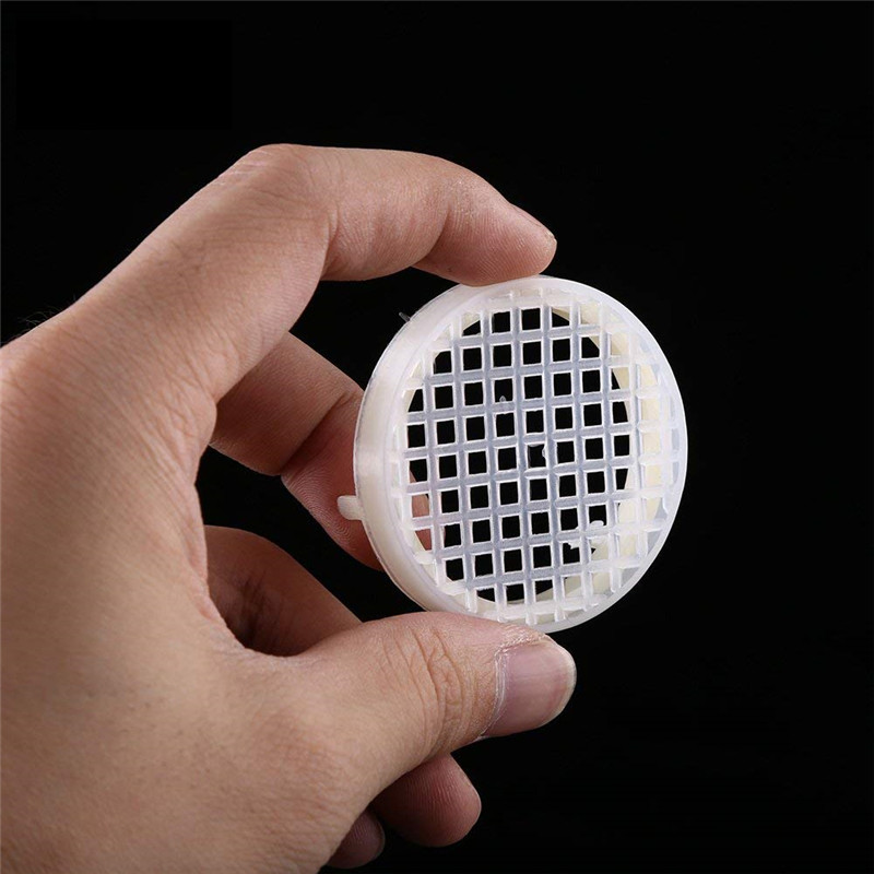 Round Queen Cage Queen Rearing Beekeeping Plastic Bee Queen Catcher White Color