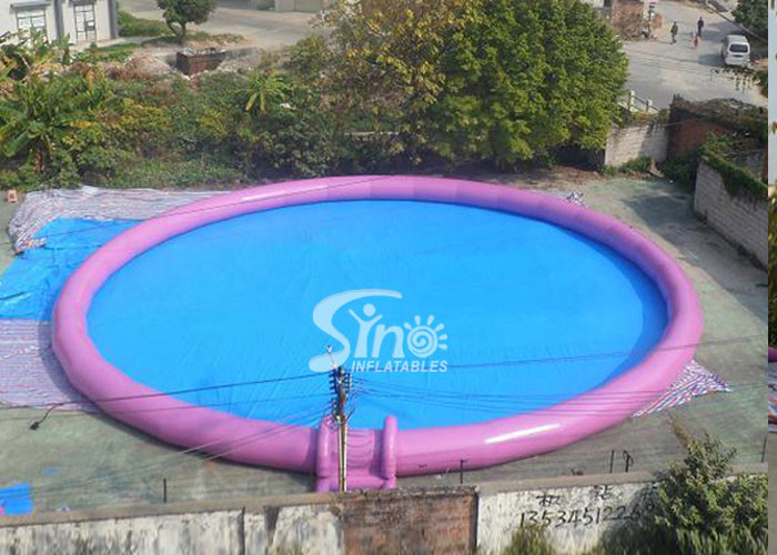 20m dia. outdoor giant inflatable water pool for kids N adults water park entertainment