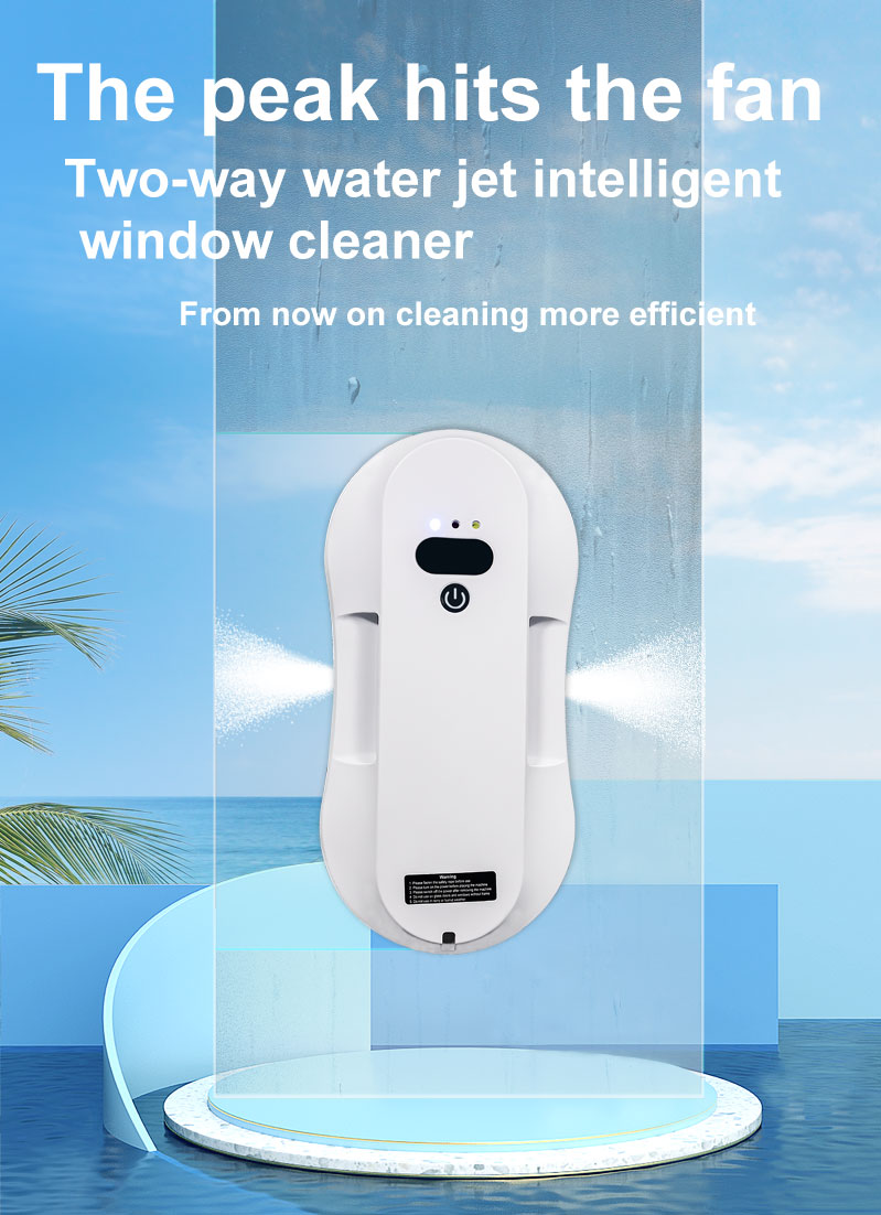 Smart Window Cleaning Robot with Water Spray and Brushless Motor 4 Hours Charging Time