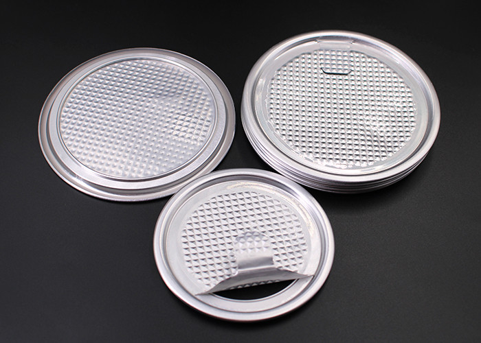 Can Tin Packaging Aluminium Tagger Foil Lids Easy Peel Off