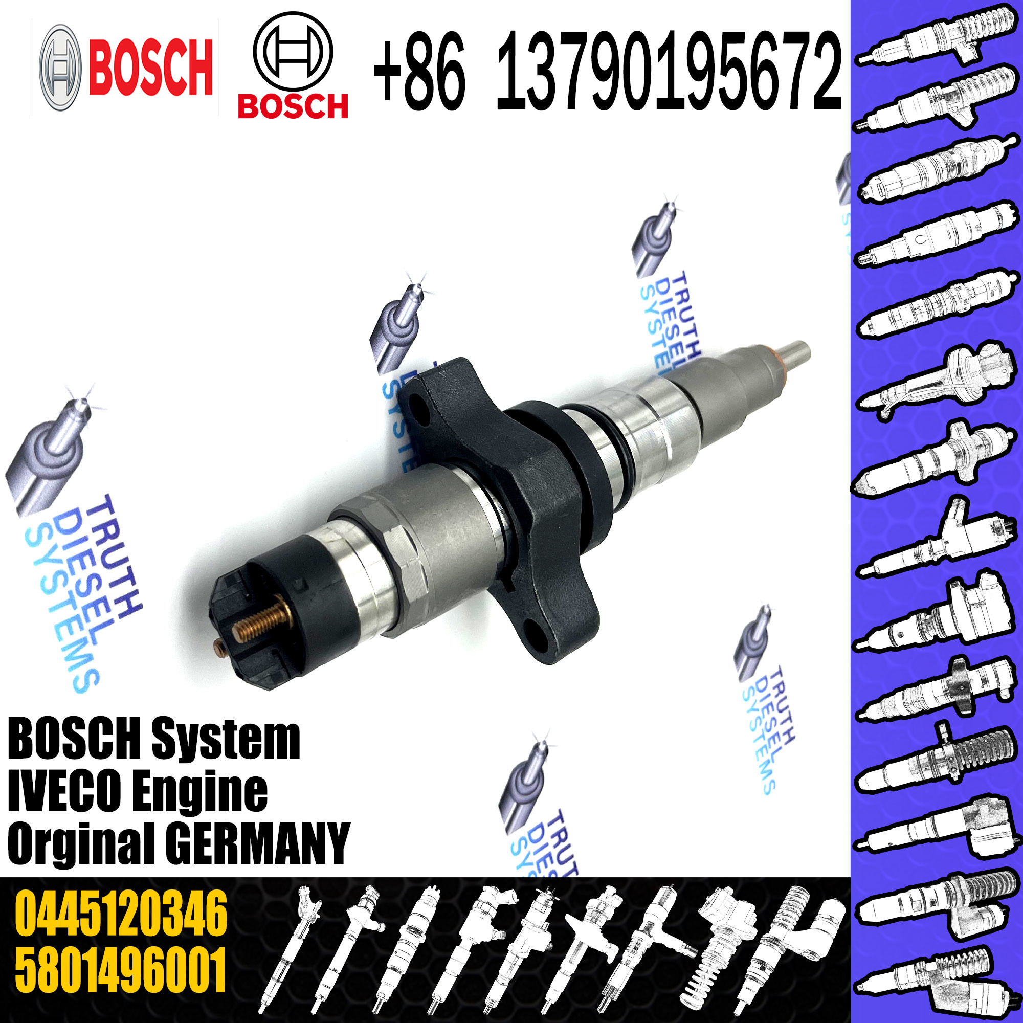 diesel fuel injector common rail fuel injectors 0445120346 0445120054 2855491