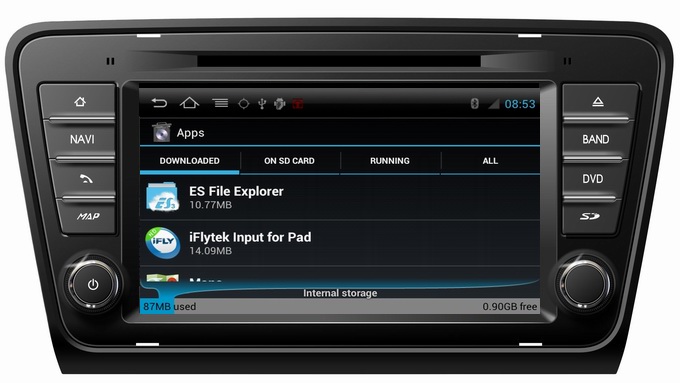 Ouchuangbo Car Radio Player Skoda Octavia 2013 GPS Navi Multimedia S150 Android 4.0