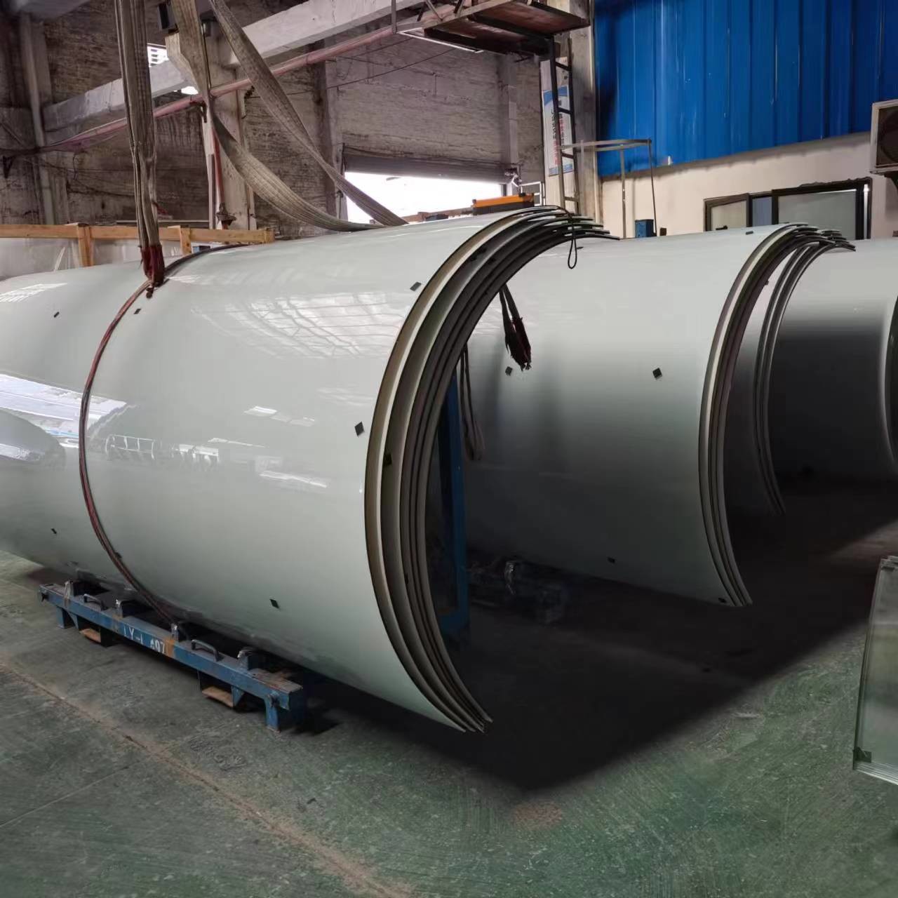 Oversized Curved Laminated Tempered Glass For Wall And Building