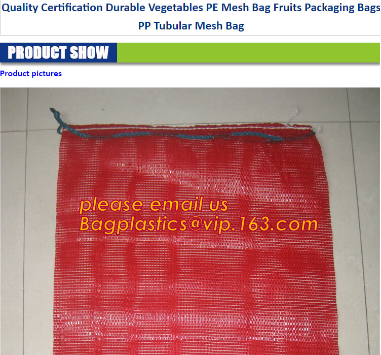 PE Knitted mesh bag and Raschel mesh bag,Factory Price Supply Plastic Pe Raschel Monifilament Date Mesh Net Bags, bageas