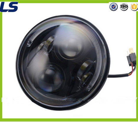 Hamburger 7 Inch LED Round Head Light with Ring for Jeep Wrangler