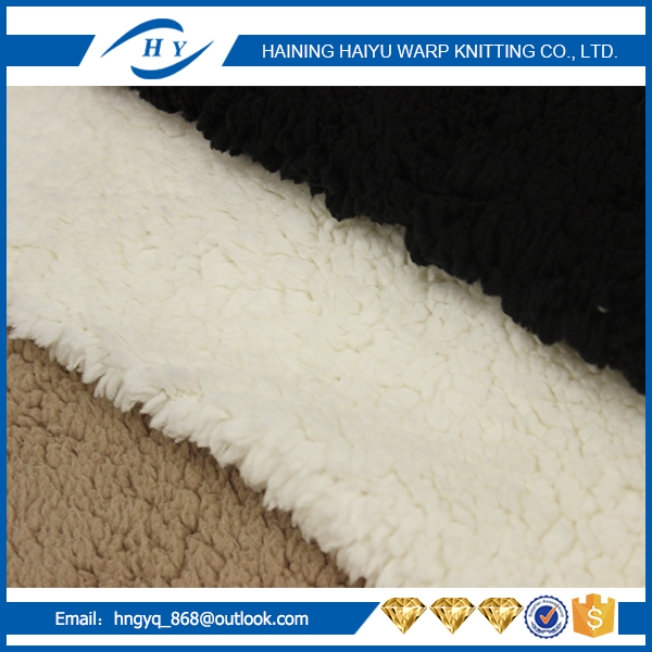 Cheap polyester sherpa fleece fur fabric With Promotional Price
