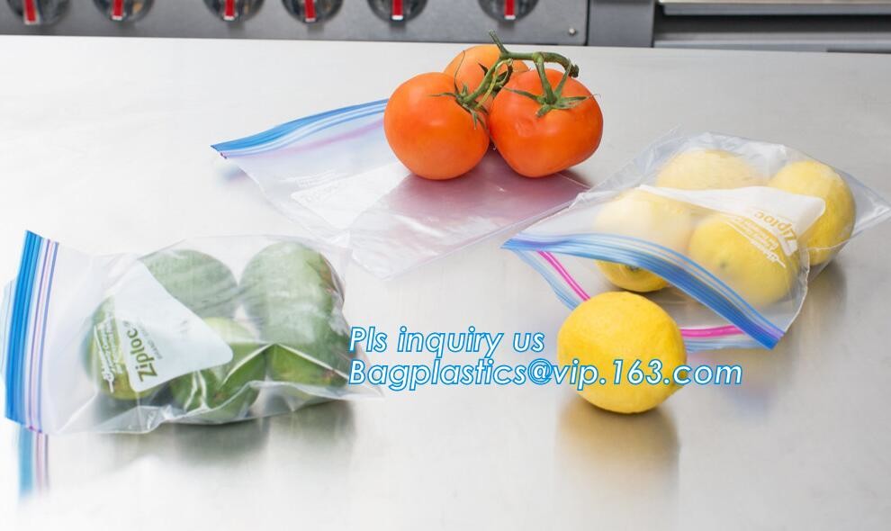 High Sealing k Pouch with double colored tracks, double track reusable plastic k printed zipper bags, bagese