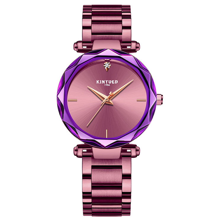 Stainless steel band high quality quartz movement women stainless steel band waterproof wrist watch