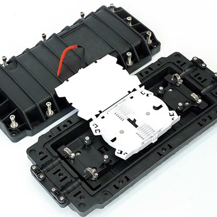 72 Cores Inline Aerial Fiber Splice Enclosure 2 In 2 Out