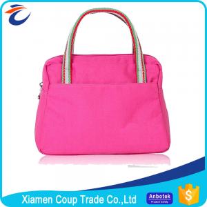 Buy cheap Canvas Womens Tote Bags Romantic Pink Color Suitable For Promotional Gift product