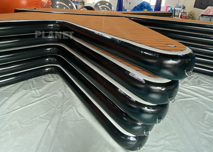 Custom Design Water Play Equipment 3x2m V Shape Inflatable Jetski Dock Floating On The Water Jet Ski Dock