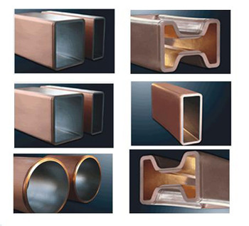 Standard H Beam Copper Mould Tube Tubing Customised Sizes Copper Rectangular